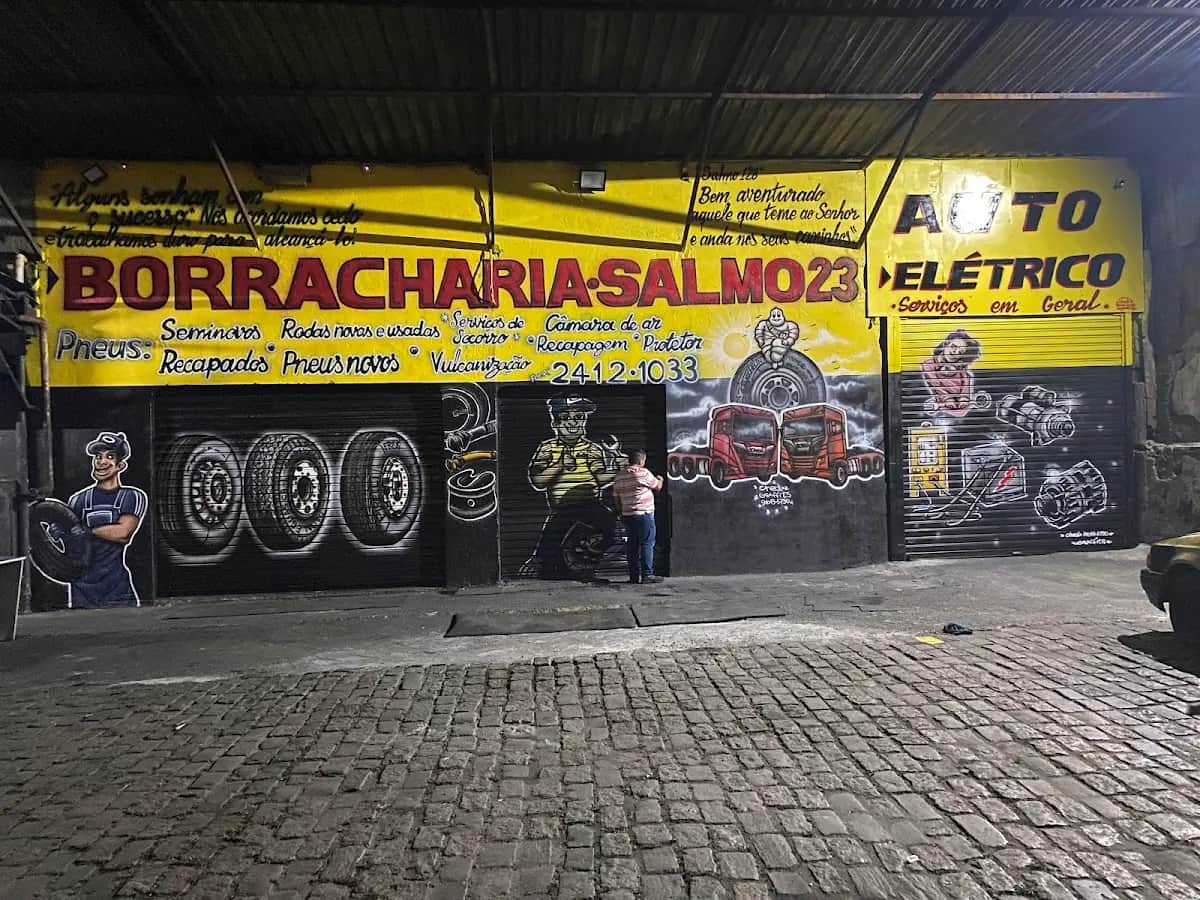 Fachada da Borracharia Móvel Salmo 23 em Guarulhos